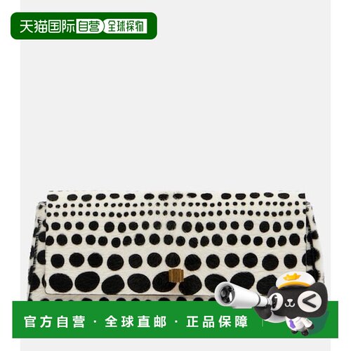 香港直邮KHAITE 女士 Audrey 圆点图案小牛毛手包