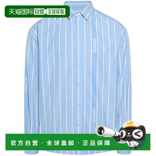 1h可退 香港直邮JACQUEMUS 男士衬衫 246SH00116913EV AW2025 蓝