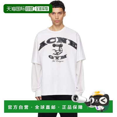 1h可退 香港直邮Acne Studios 艾克妮 男士 灰白色 Layered Sleev