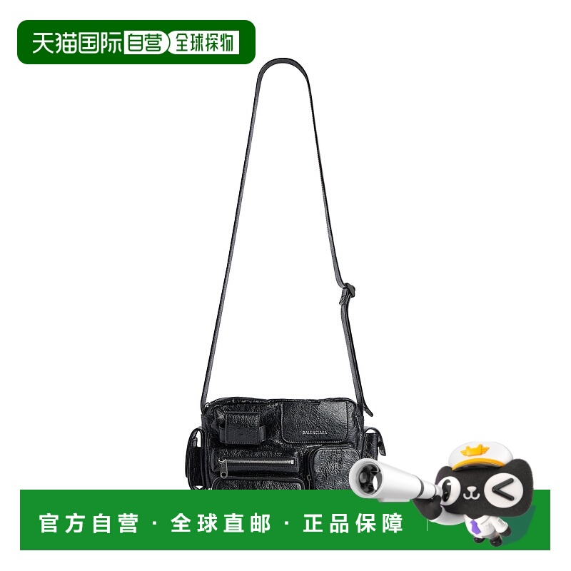 欧洲直邮BALENCIAGA (2025新品) 男士黑色 Superbusy 相机包