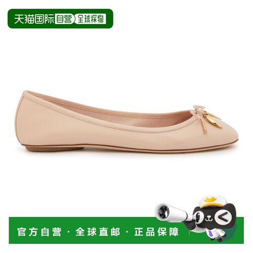 自营欧洲直邮CHLOE蔻依 Iris女士裸粉色羊皮芭蕾舞鞋