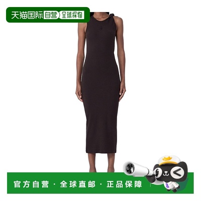 香港直邮J.W. Anderson 女士 徽标图案罗纹连衣裙 JD0043PG1841