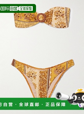 1h可退 香港直邮ZIMMERMANN 女士 Lucky 竹炭泳衣 4623WSS252MUSB