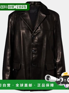 1h可退 香港直邮NILI LOTAN 女士 Tristan 皮革夹克 black黑色 舒