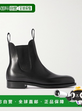 香港直邮J.M.WESTON 男士 皮质切尔西靴 A391017051TNOIR