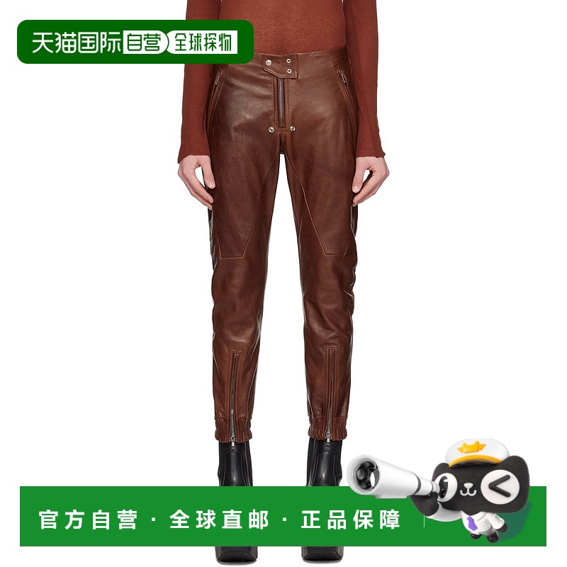 香港直邮Rick Owens Lilies 瑞克 欧文斯 男士 棕色 Luxor 皮革长