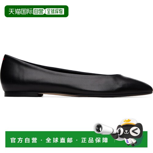 香港直邮aeyde 女士 黑色 Ellie Almond-Toe 芭蕾鞋 A11FL0176001