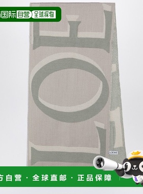 香港直邮LOEWE 罗意威 女士 米色羊毛羊绒围巾 FSA4SS1W13WO