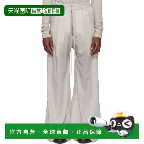 香港直邮rick owens 瑞克 欧文斯 男士 灰白色 Temple Wide Bela