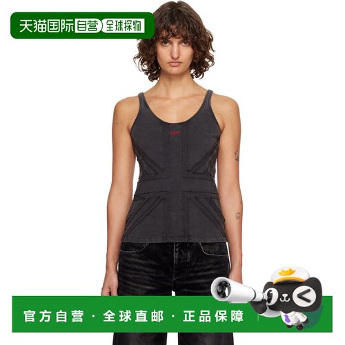 1h可退 香港直邮off-white 女士 灰色 UK 背心 OWAD27EF25JER0010