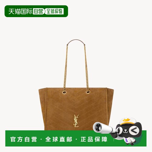 自营欧洲直邮YSL圣罗兰 NIKI shopping女士绒面革CASSANDRE购物单