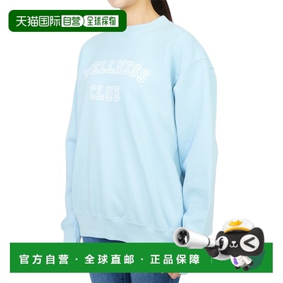 1h可退 香港直邮SPORTY & RICH 女士 CR761BB 浅蓝色T恤 CR761BBB