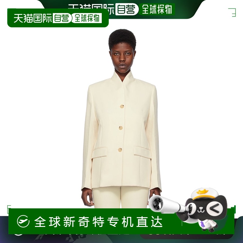 香港直邮TOTÊME 女士 灰白色 Overlay 西装外套 241WRZ1063FB0065