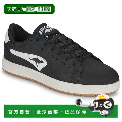 欧洲直邮Kangaroos袋鼠鞋子男低帮板鞋黑色K-CA AD Yeah男鞋