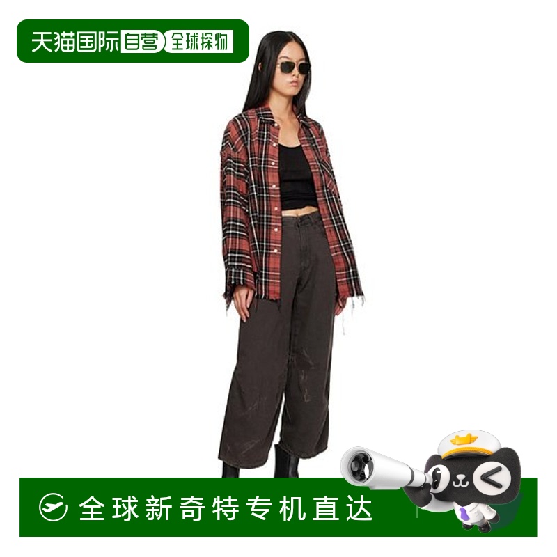 香港直邮R13 Tina 徽标牛仔长裤 R13WD088