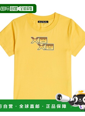 1h可退 香港直邮Acne Studios 艾克妮 女童 Face 棉质针织T恤童装