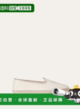 自营欧洲直邮Loro Piana 女士白色羊绒单鞋
