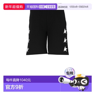 1h可退 香港直邮GOLDEN GOOSE 男士 Goose 金色黑色短裤 GMP00878