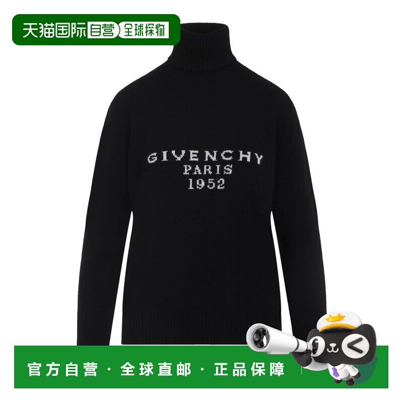 1h可退 香港直邮GIVENCHY 女士针织衫 BW90VE4ZSN001 AW2025 黑色