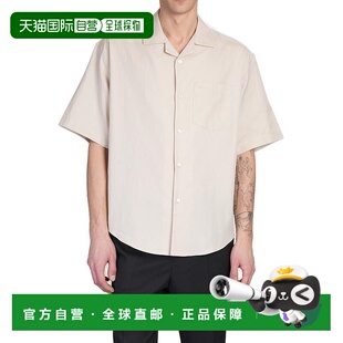 1h可退 香港直邮Ami Paris 男士 短袖衬衫 HSH236CO0099 beige米