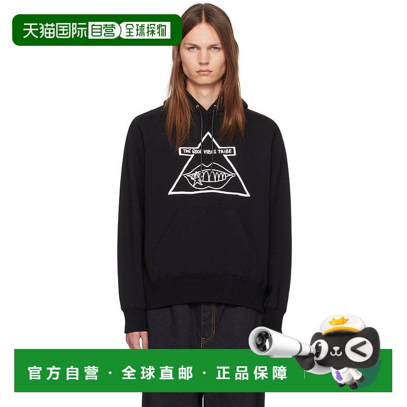 香港直邮Sacai 男士 黑色 Gonz 联名 The Good Vibes Tribe 连帽