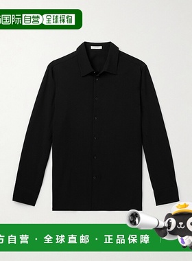 1h可退 香港直邮The Row 男士 Beto 羊毛衬衫 283W1842 black黑色