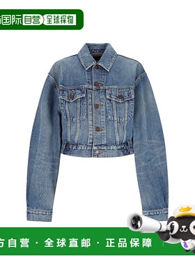 香港直邮Saint Laurent 圣罗兰 女士 80's 牛仔夹克 771838Y11YC