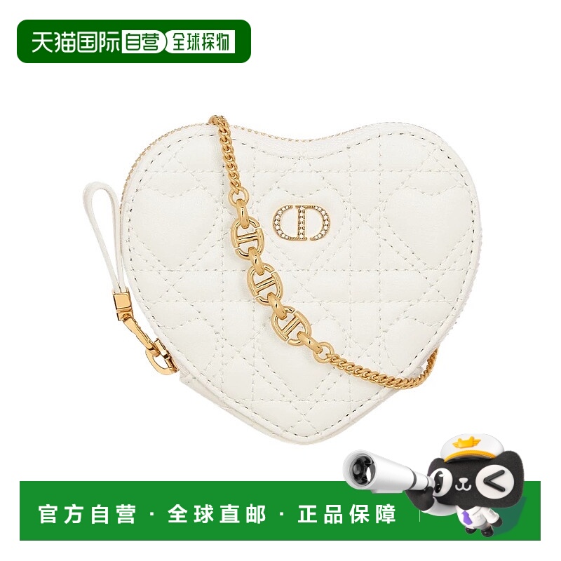 香港直邮Dior Dior Caro 心形链条手拿包 S4210UJNH斜挎包手提包