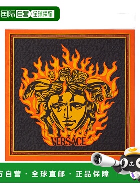 香港直邮Versace 图案丝巾 10016011A07890时尚休闲 高级感 正品