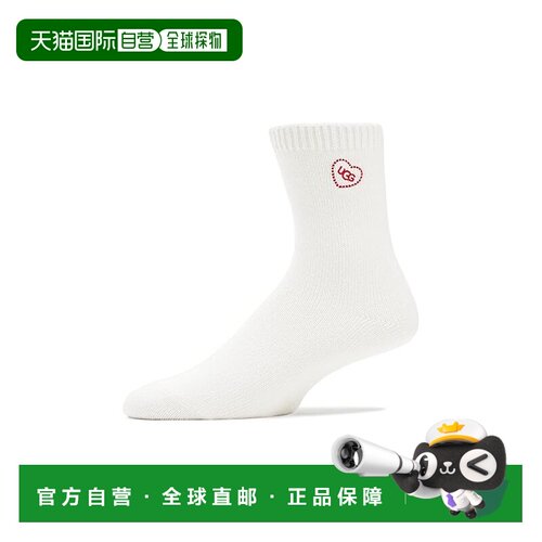 美国直邮Ugg 女士 Quarter Love 罗纹针织宽松袜子