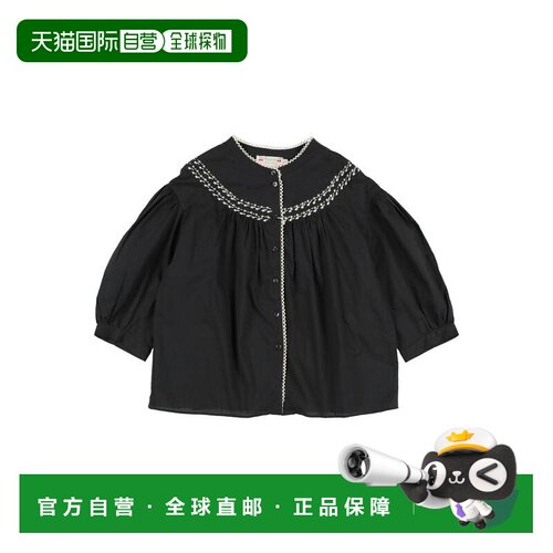 香港直邮Bonpoint 女童 衬衫童装 black黑色 舒适时尚