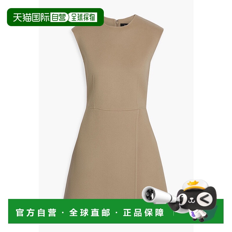 香港直邮THEORY 希尔瑞 女士 羊毛羊绒混纺毛毡迷你连衣裙 O09016