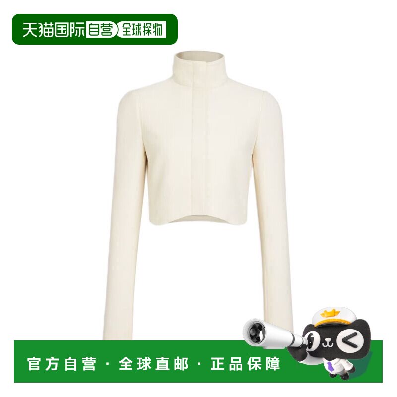 香港直邮alaia 女士 Alaia 夹克 AA9V1310W206D beige米色 舒适时 - 实物图