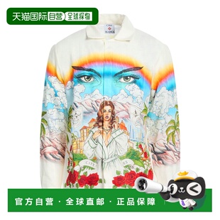 1h可退 香港直邮Casablanca 男士 亚麻衬衫 beige米色 舒适时尚