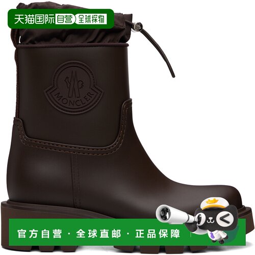 香港直邮Moncler 盟可睐 女士 棕色 Kickstream 雨靴 L209B4G0019