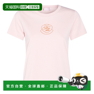 粉色棉质T恤 1h可退 女士 盟可睐 K20938C000098 香港直邮Moncler