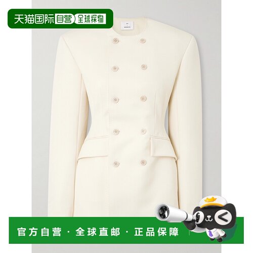 美国直邮1h可退 wardrobenyc 女士 + RHW 双排扣斜纹布迷你连衣裙