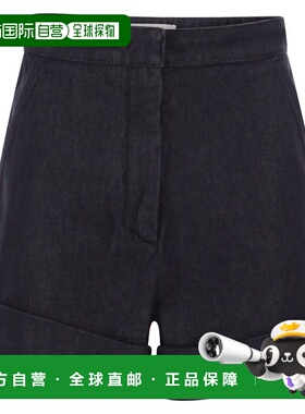 1h可退 香港直邮MaxMara 麦斯玛拉 女士 Mxmcalca 捲邊牛仔短褲 2
