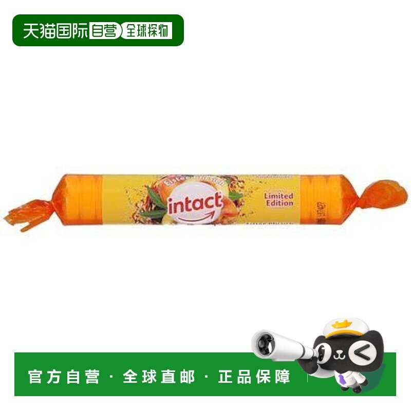 欧洲直邮德国药房intact固体葡萄糖粒40g冰茶桃味低血糖恢复补能