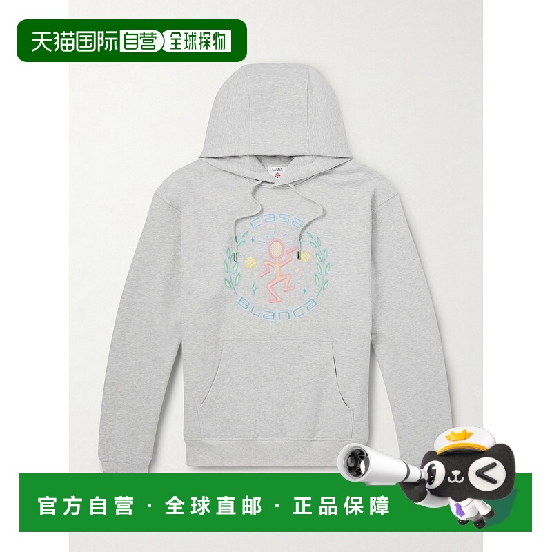 香港直邮Casablanca 男士 Dance Joy 印花棉针织连帽衫 MSP26JTP2