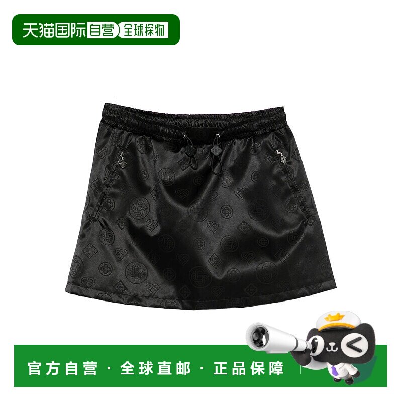 1h可退 香港直邮Casablanca 女士 黑色半身裙 AW25SK18001BLACK