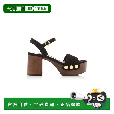 香港直邮Gianvito Rossi 吉安维托 罗西 女士 绒面革防水台凉鞋