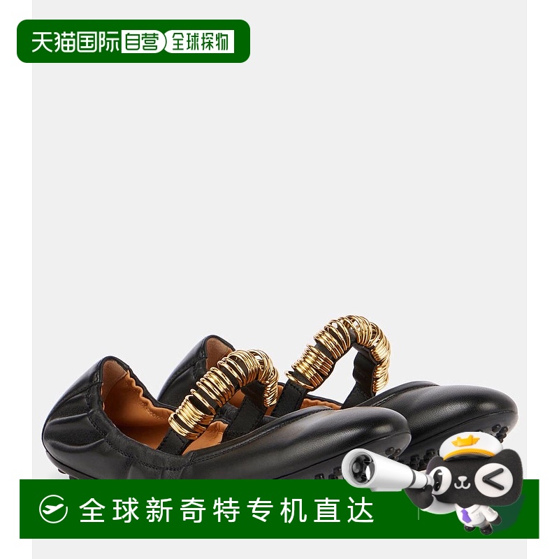 1h可退 香港直邮TOD'S 托德斯 女士 精饰皮质玛丽珍平底鞋