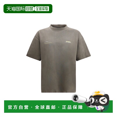 香港直邮Represent 男士 Logoed T恤 MLM4274WASHEDOLIV