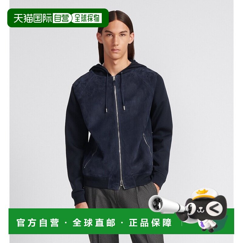 香港直邮Dior ICONS 拉链连帽羊毛卫衣 113M420AT198