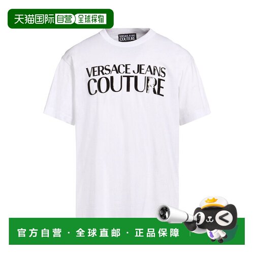 香港直邮versace 范思哲 男士 T恤 white白色 舒适时尚