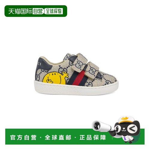 欧洲直邮GUCCI古驰 Ace婴儿米色GG Supreme帆布运动鞋