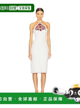 1h可退 香港直邮LOBA 女士 Maria 刺绣连衣裙 LOD86S24 beige米色