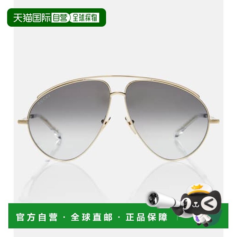 香港直邮Gucci 古驰 女士 大号飞行员太阳眼镜,ZIPPO/瑞士军刀/眼镜,太阳眼镜,淘宝优惠券,粉丝福利购,淘宝优惠卷