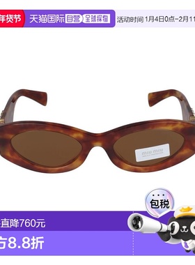 1h可退 香港直邮Miu Miu 缪缪 女士 0MU 11WS 4BW2Z1 太阳镜 0MU1